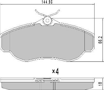 FREMAX FBP-0926 - Brake Pad Set, disc brake autospares.lv