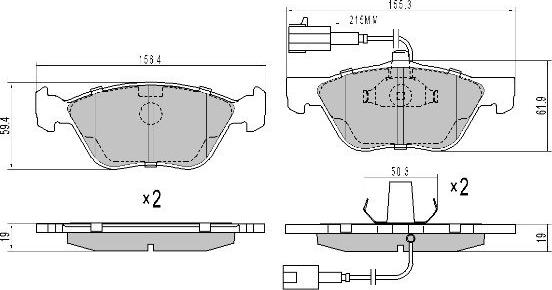 FREMAX FBP-0972 - Brake Pad Set, disc brake autospares.lv