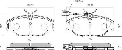 FREMAX FBP-0583 - Brake Pad Set, disc brake autospares.lv