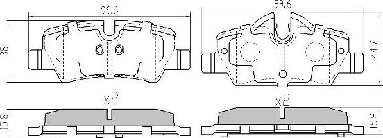 FREMAX FBP-0003 - Brake Pad Set, disc brake autospares.lv