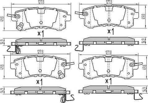 FREMAX FBP-0084 - Brake Pad Set, disc brake autospares.lv