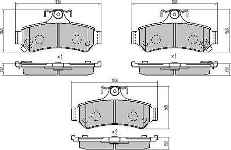 FREMAX FBP-0079 - Brake Pad Set, disc brake autospares.lv