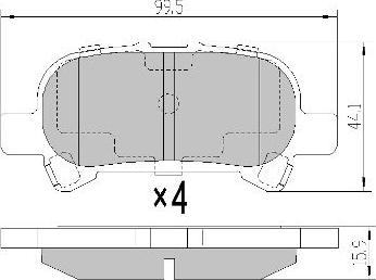 FREMAX FBP-0075 - Brake Pad Set, disc brake autospares.lv