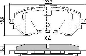 FREMAX FBP-0077 - Brake Pad Set, disc brake autospares.lv