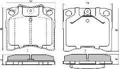 FREMAX FBP-0842 - Brake Pad Set, disc brake autospares.lv