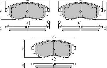 FREMAX FBP-0857 - Brake Pad Set, disc brake autospares.lv