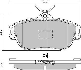 FREMAX FBP-0801 - Brake Pad Set, disc brake autospares.lv