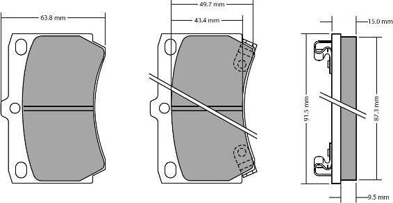 FREMAX FBP-0300 - Brake Pad Set, disc brake autospares.lv