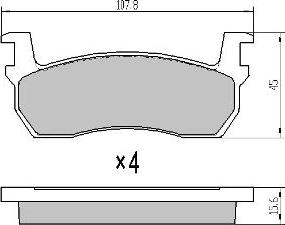 FREMAX FBP-0298 - Brake Pad Set, disc brake autospares.lv