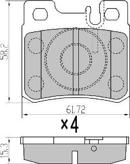 FREMAX FBP-0798 - Brake Pad Set, disc brake autospares.lv