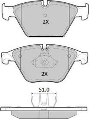 FREMAX FBP-1958 - Brake Pad Set, disc brake autospares.lv