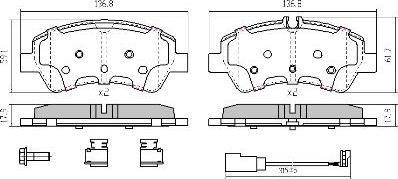 FREMAX FBP-1952 - Brake Pad Set, disc brake autospares.lv