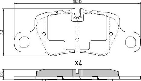 FREMAX FBP-1961 - Brake Pad Set, disc brake autospares.lv