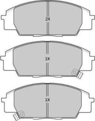 FREMAX FBP-1900 - Brake Pad Set, disc brake autospares.lv