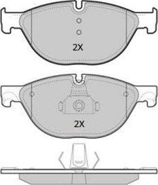 FREMAX FBP-1932 - Brake Pad Set, disc brake autospares.lv