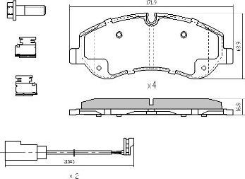 FREMAX FBP-1973 - Brake Pad Set, disc brake autospares.lv