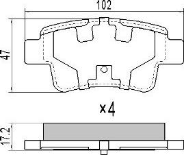 FREMAX FBP-1440 - Brake Pad Set, disc brake autospares.lv