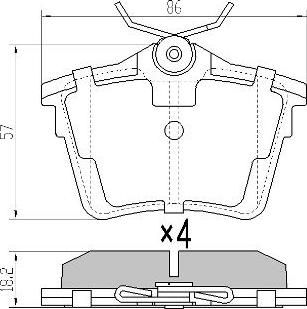 FREMAX FBP-1409 - Brake Pad Set, disc brake autospares.lv