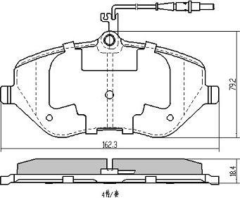 FREMAX FBP-1406 - Brake Pad Set, disc brake autospares.lv