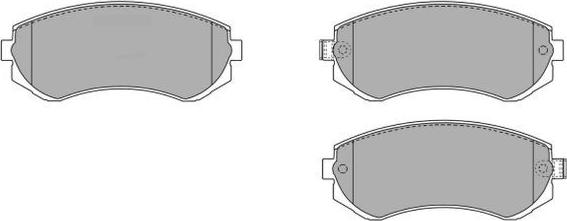 FREMAX FBP-1558 - Brake Pad Set, disc brake autospares.lv