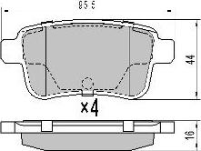 FREMAX FBP-1583 - Brake Pad Set, disc brake autospares.lv