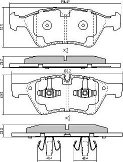 FREMAX FBP-1522 - Brake Pad Set, disc brake autospares.lv