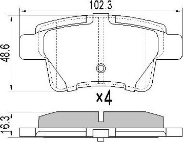 FREMAX FBP-1579 - Brake Pad Set, disc brake autospares.lv