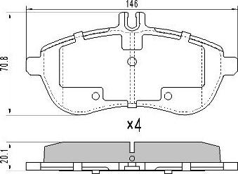 FREMAX FBP-1571 - Brake Pad Set, disc brake autospares.lv