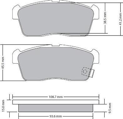FREMAX FBP-1690 - Brake Pad Set, disc brake autospares.lv