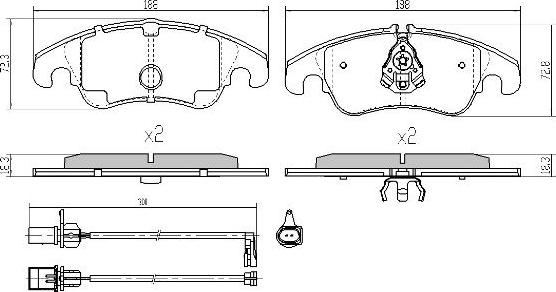 FREMAX FBP-1643 - Brake Pad Set, disc brake autospares.lv