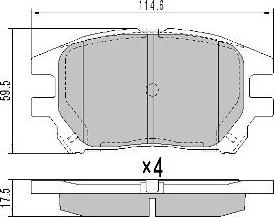 FREMAX FBP-1619 - Brake Pad Set, disc brake autospares.lv