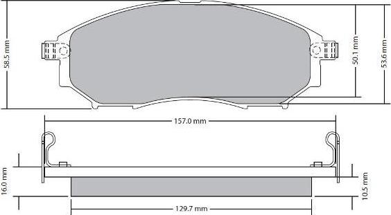 FREMAX FBP-1686 - Brake Pad Set, disc brake autospares.lv