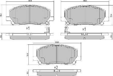 FREMAX FBP-1629 - Brake Pad Set, disc brake autospares.lv