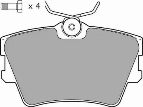 FREMAX FBP-1043 - Brake Pad Set, disc brake autospares.lv