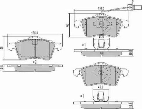 FREMAX FBP-1061-01 - Brake Pad Set, disc brake autospares.lv