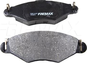 FREMAX FBP-1083 - Brake Pad Set, disc brake autospares.lv