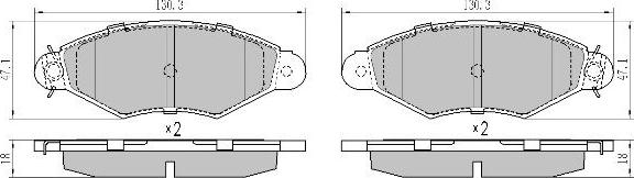 FREMAX FBP-1083 - Brake Pad Set, disc brake autospares.lv