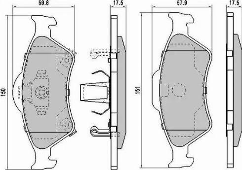 FREMAX FBP-1160-01 - Brake Pad Set, disc brake autospares.lv