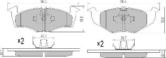 FREMAX FBP-1167 - Brake Pad Set, disc brake autospares.lv