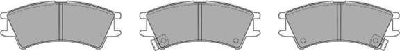 FREMAX FBP-1110 - Brake Pad Set, disc brake autospares.lv