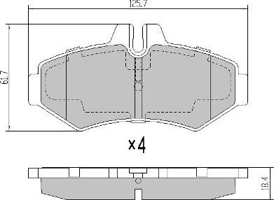 FREMAX FBP-1131 - Brake Pad Set, disc brake autospares.lv