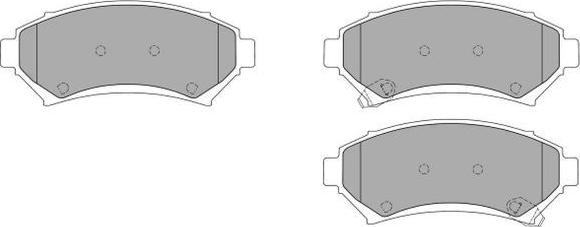 FREMAX FBP-1122 - Brake Pad Set, disc brake autospares.lv