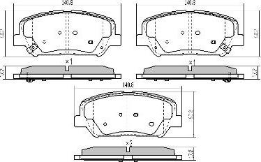 FREMAX FBP-1897 - Brake Pad Set, disc brake autospares.lv