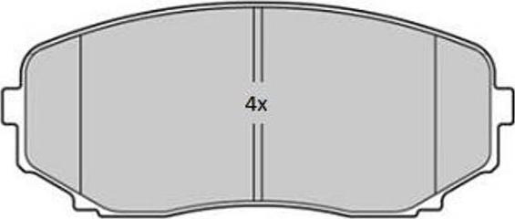 FREMAX FBP-1841 - Brake Pad Set, disc brake autospares.lv