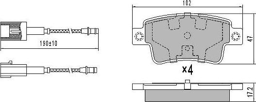 FREMAX FBP-1843 - Brake Pad Set, disc brake autospares.lv