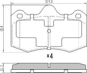 BENDIX 510990 - Brake Pad Set, disc brake autospares.lv