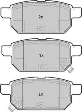 FREMAX FBP-1856 - Brake Pad Set, disc brake autospares.lv