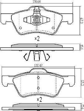 FREMAX FBP-1862 - Brake Pad Set, disc brake autospares.lv