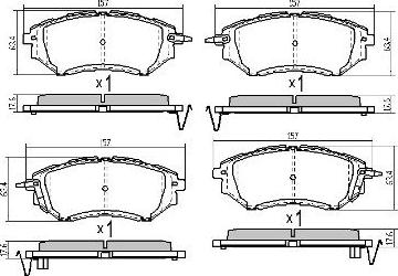 FREMAX FBP-1800 - Brake Pad Set, disc brake autospares.lv