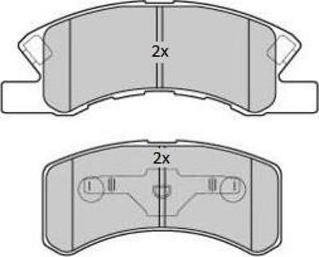 FREMAX FBP-1801 - Brake Pad Set, disc brake autospares.lv